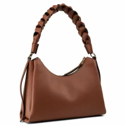 Coccinelle Schultertaschen|Henkeltaschen<Boheme Schultertasche Leder 30 cm cognac-noir