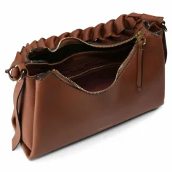 Coccinelle Schultertaschen|Henkeltaschen<Boheme Schultertasche Leder 30 cm cognac-noir