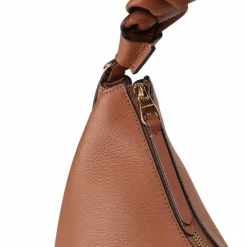 Coccinelle Henkeltaschen|Schultertaschen<Boheme Schultertasche Leder 34 cm cognac-noir