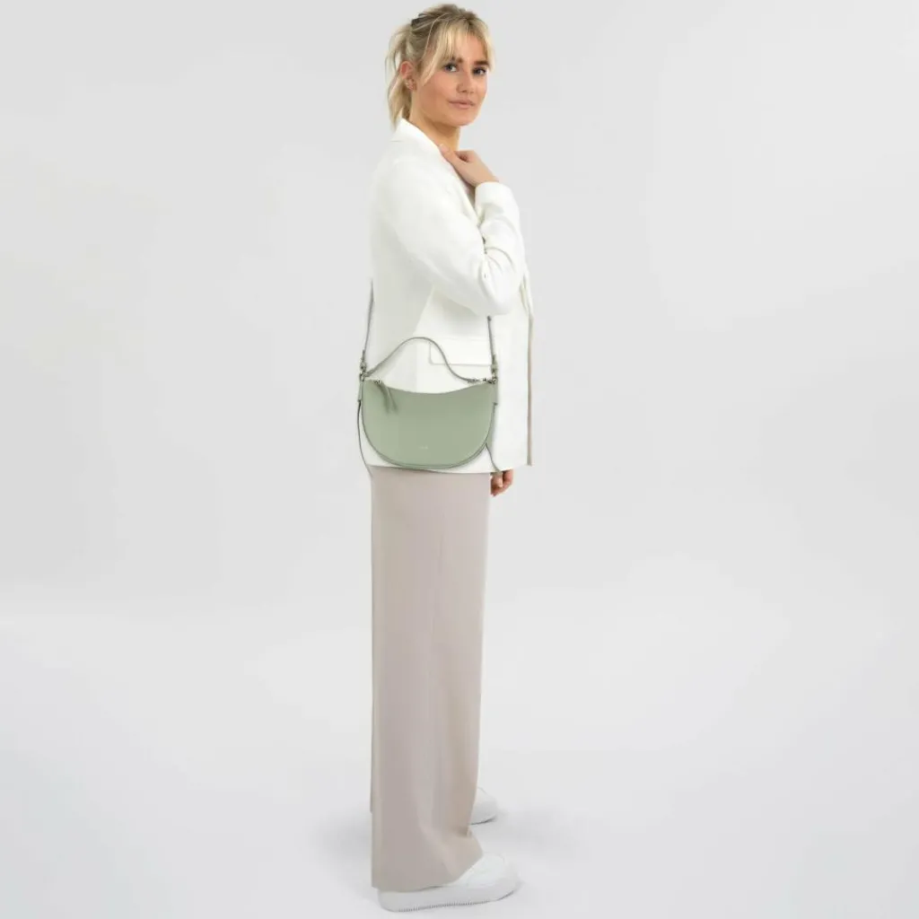 Online Coccinelle C-Easy Schultertasche Leder 25 cm greenery