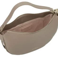 Coccinelle C-Easy Schultertasche Leder 25 cm warm taupe