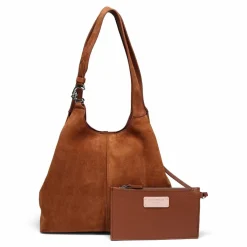 Coccinelle Schultertaschen|Henkeltaschen<C-Easy Schultertasche Leder 34 cm cognac