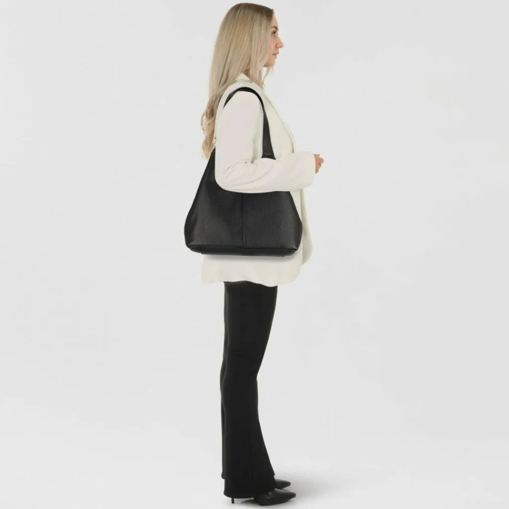 Coccinelle Shopper|Schultertaschen<C-Easy Shopper Tasche Leder 35 cm noir