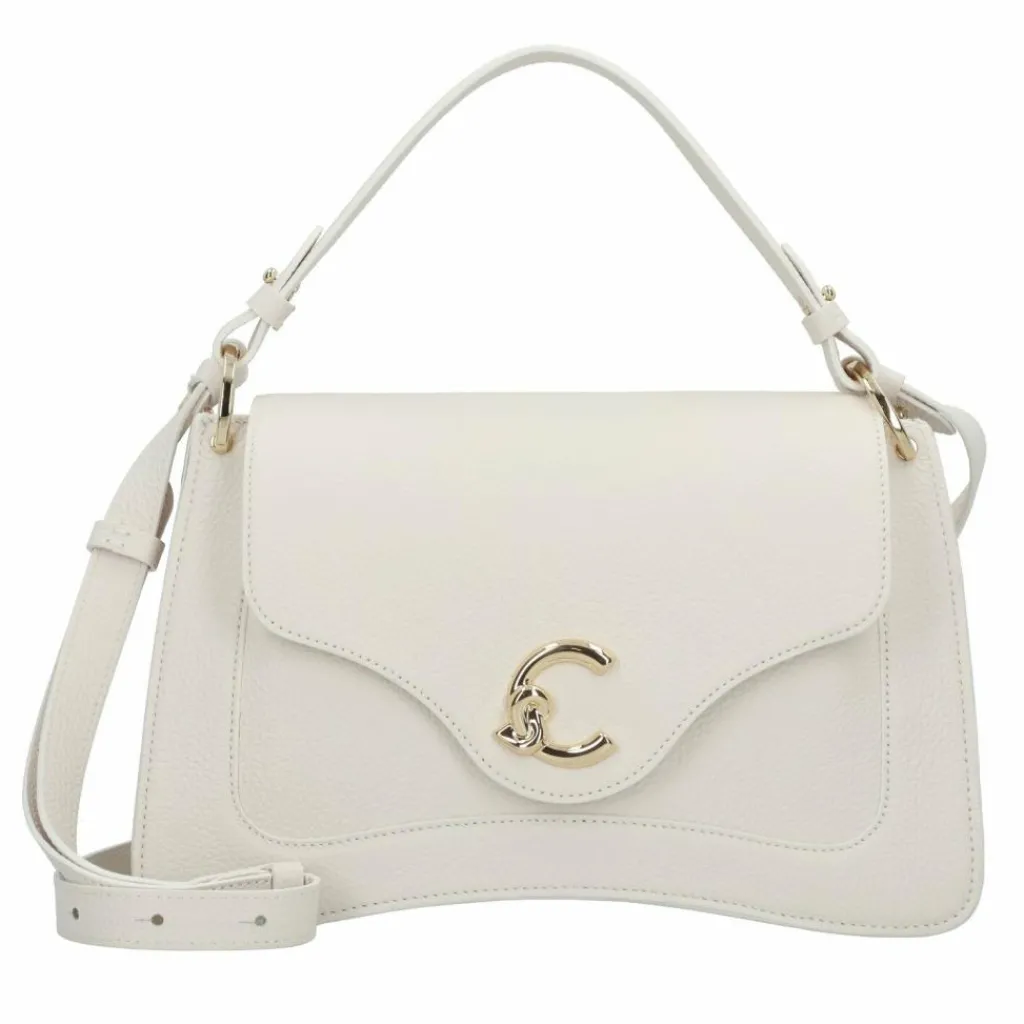 Coccinelle Henkeltaschen<C-Me Handtasche Leder 30 cm blanco