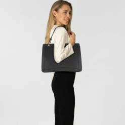 Best Coccinelle C-Me Handtasche Leder 30 cm noir