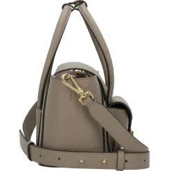 Outlet Coccinelle Double Beat Schultertasche Leder 21 cm warm taupe