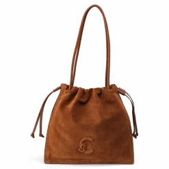 Coccinelle Henkeltaschen|Schultertaschen<Dulse Schultertasche Leder 31 cm cognac