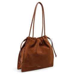 Coccinelle Henkeltaschen|Schultertaschen<Dulse Schultertasche Leder 31 cm cognac