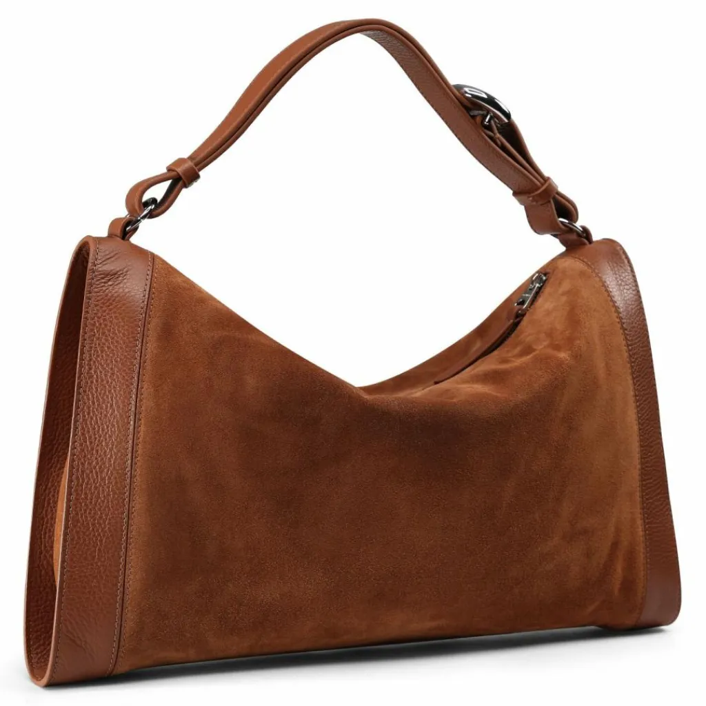 Coccinelle Henkeltaschen|Schultertaschen<Elinor Schultertasche Leder 39 cm cognac