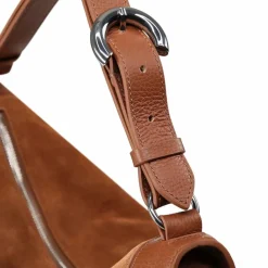 Coccinelle Henkeltaschen|Schultertaschen<Elinor Schultertasche Leder 39 cm cognac