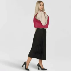 Coccinelle Henkeltaschen|Schultertaschen<Fernanda Schultertasche Leder 29 cm sangria