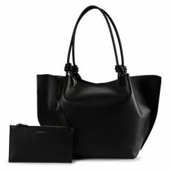 Outlet Coccinelle Finn Shopper Tasche Leder 31 cm noir