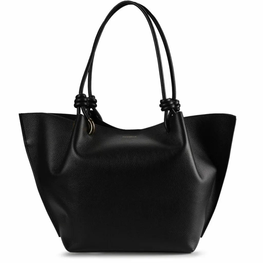 Outlet Coccinelle Finn Shopper Tasche Leder 31 cm noir