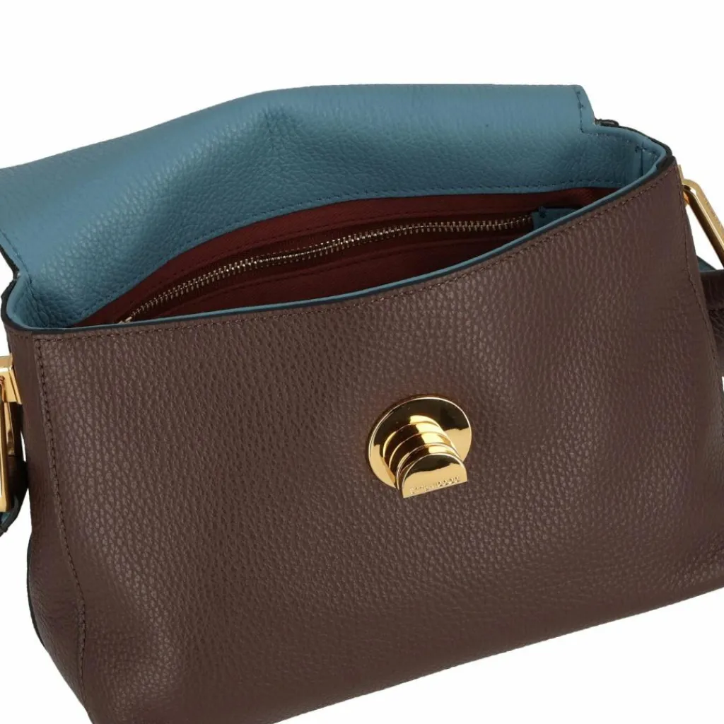 Discount Coccinelle Liya Umhängetasche Leder 24 cm brunette