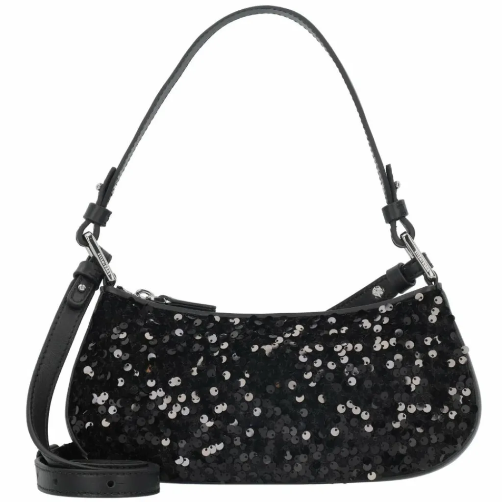 Coccinelle Schultertaschen<Merveille Schultertasche Leder 24.5 cm noir-noir