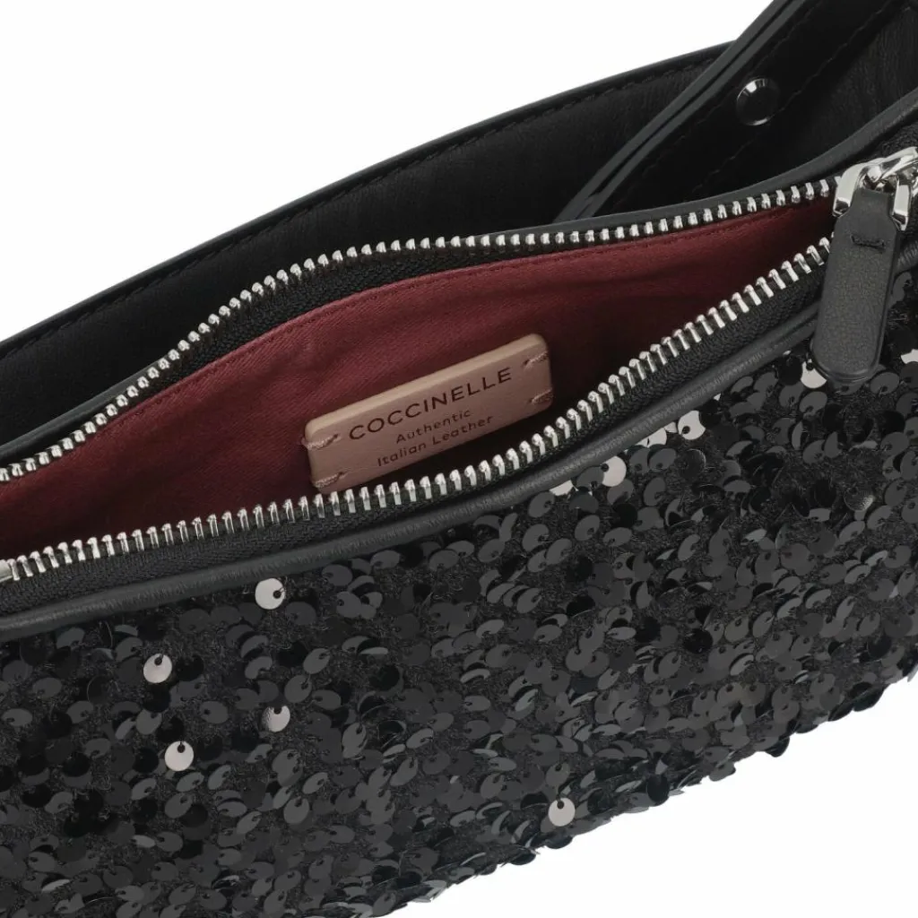 Coccinelle Schultertaschen<Merveille Schultertasche Leder 24.5 cm noir-noir