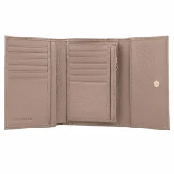 Coccinelle Damengeldbörsen Querformat<Metallic Soft Geldbörse Leder 14 cm warm taupe