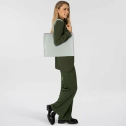 Discount Coccinelle Myrtha Schultertasche Leder 35 cm snow