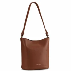 Discount Coccinelle Nikla Beuteltasche Leder 18 cm cognac-noir