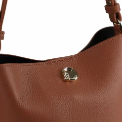 Discount Coccinelle Nikla Beuteltasche Leder 18 cm cognac-noir