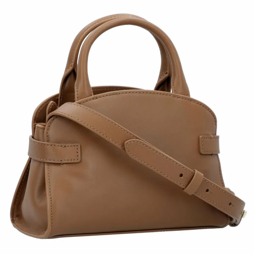 Sale Coccinelle Sabine Handtasche Leder 22 cm cognac