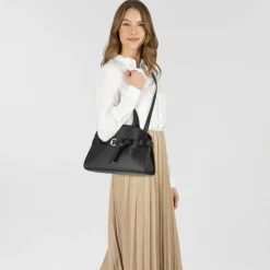 Coccinelle Sabine Handtasche Leder 29 cm noir