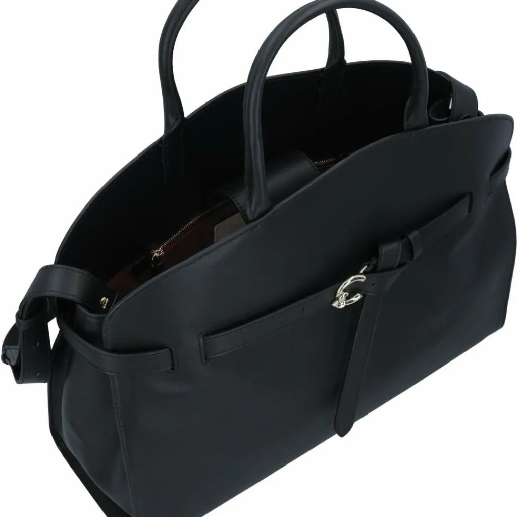 Online Coccinelle Sabine Schultertasche Leder 44 cm noir