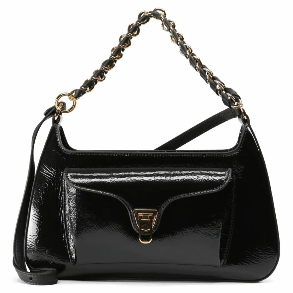 Sale Coccinelle Schultertasche Leder 30 cm noir