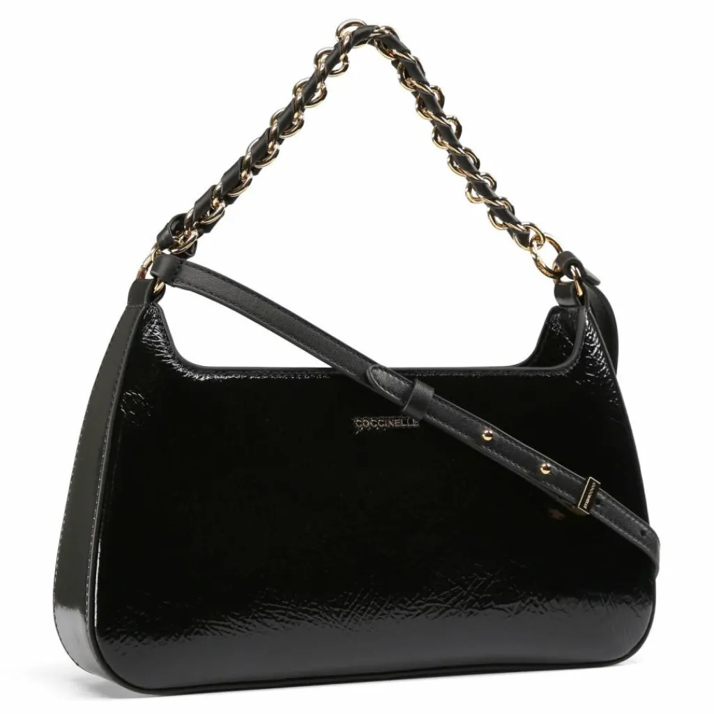 Sale Coccinelle Schultertasche Leder 30 cm noir