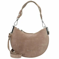 Coccinelle Schultertaschen<Sunup Schultertasche Leder 25 cm warm taupe