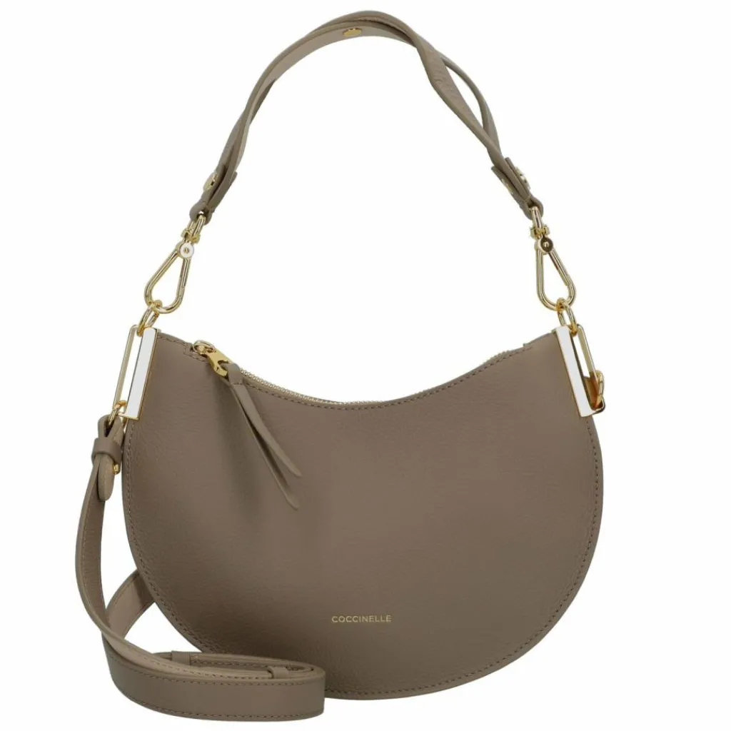 Discount Coccinelle Sunup Umhängetasche Leder 25.5 cm warm taupe-rosette