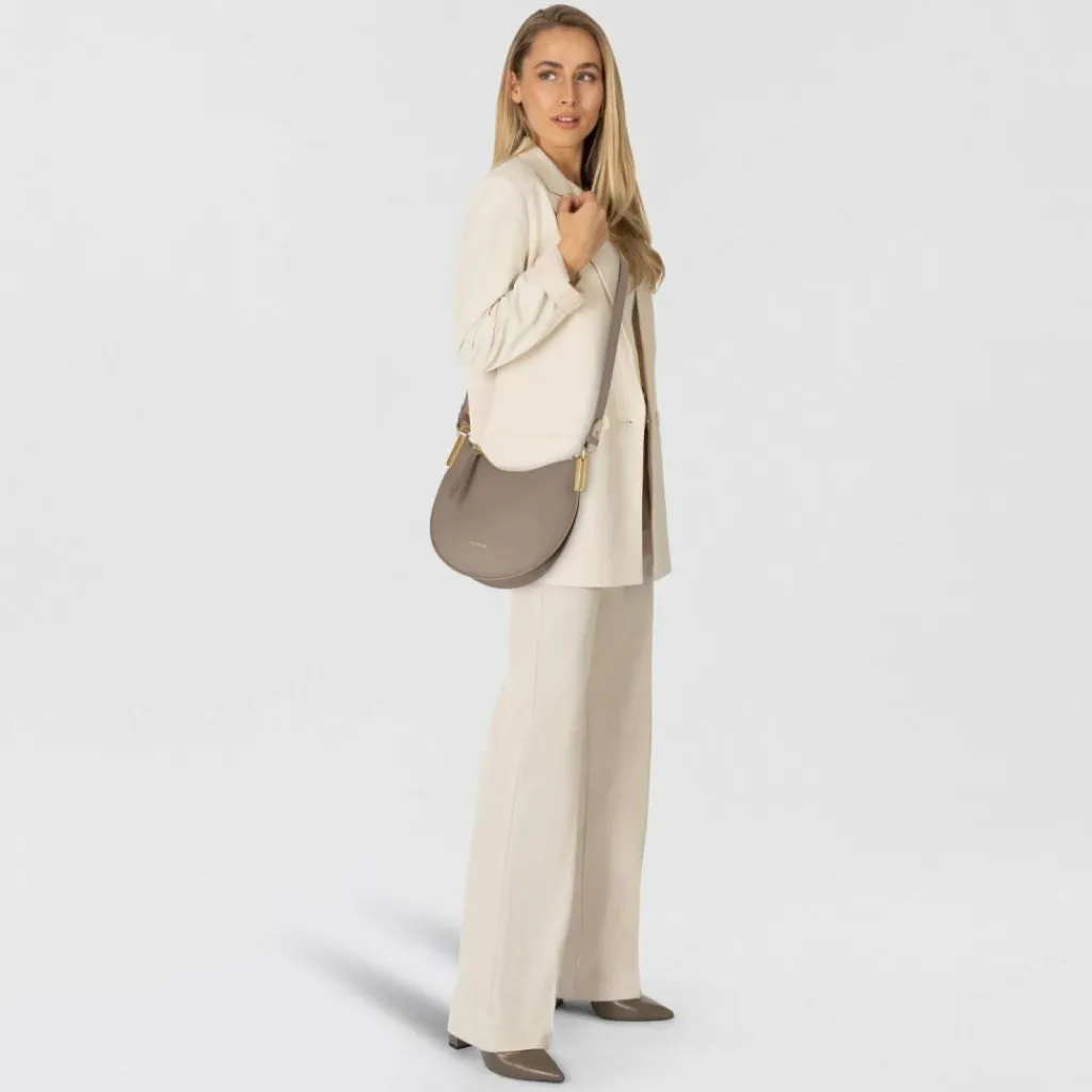 Discount Coccinelle Sunup Umhängetasche Leder 25.5 cm warm taupe-rosette