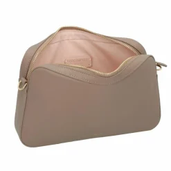 New Coccinelle Teb Schultertasche Leder 25 cm warm taupe 2