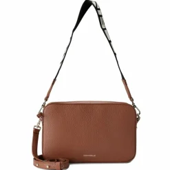 Discount Coccinelle Teb Schultertasche Leder 25 cm cognac