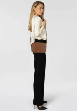 Coccinelle Umhängetaschen<Tebe Umhängetasche Leder 18 cm cognac