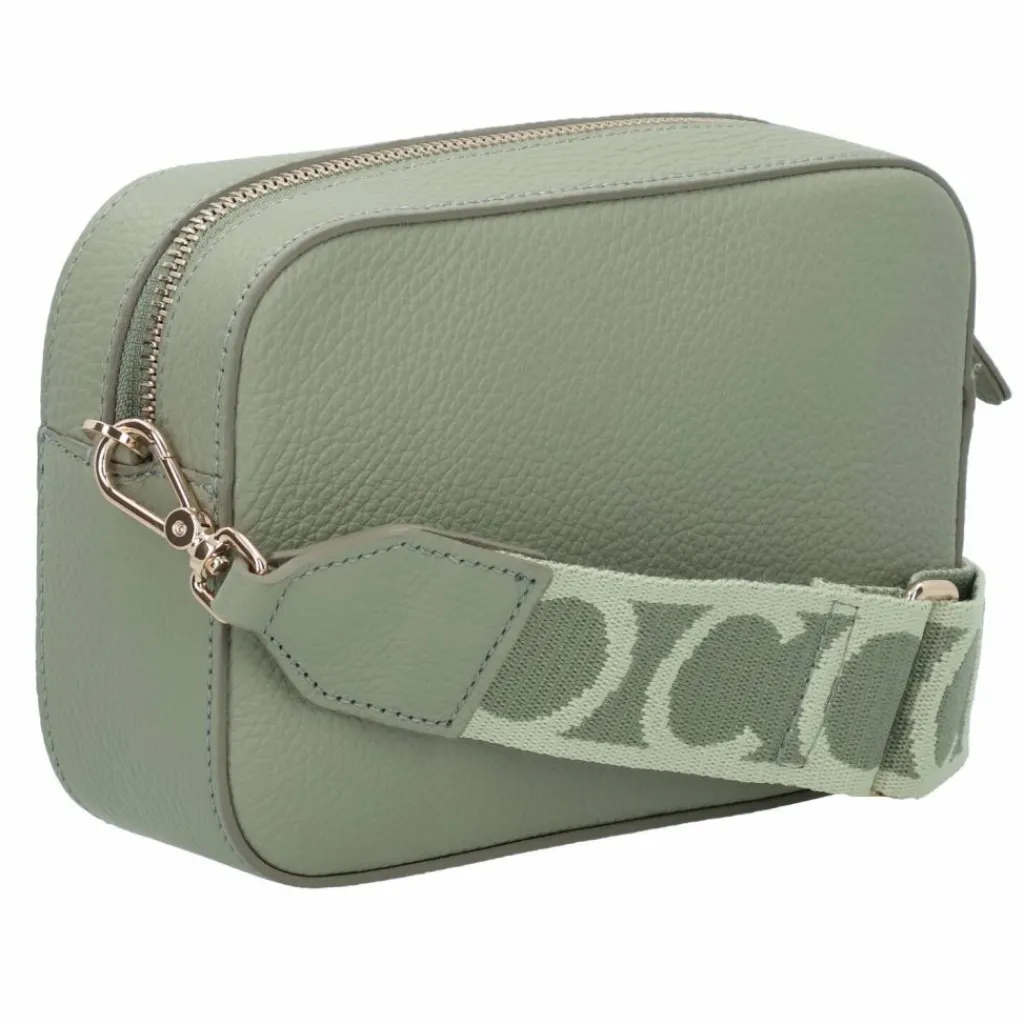 Outlet Coccinelle Tebe Umhängetasche Leder 18 cm greenery