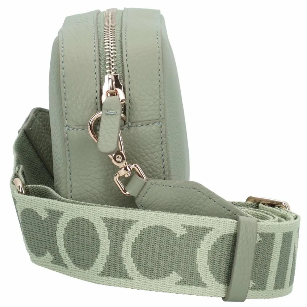Outlet Coccinelle Tebe Umhängetasche Leder 18 cm greenery