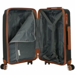 Cocoono Hartgepäck Kabinengepäck|4-Rollen Kabinentrolleys<Graz 4 Rollen Kabinentrolley S 55 cm schwarz-braun