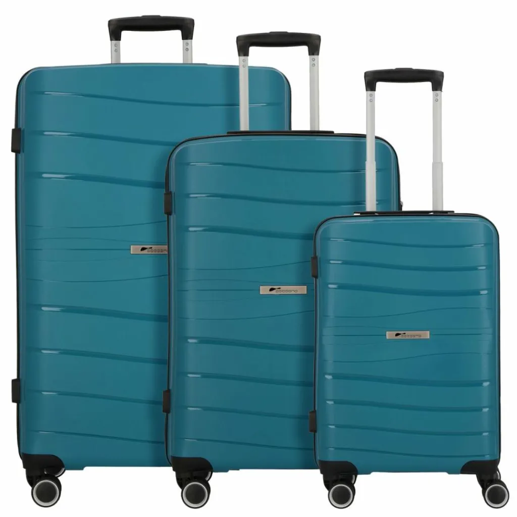 Clearance Cocoono Leon 4 Rollen Kofferset 3-teilig petrol