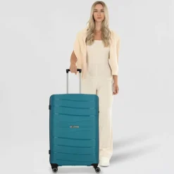 Cocoono Hartgepäck|4-Rollen Koffer<Leon 4 Rollen Trolley 76 cm petrol