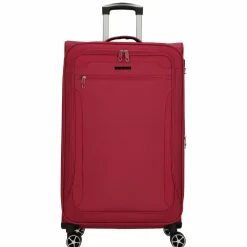 Cocoono Weichgepäck|4-Rollen Koffer<Monterrey 4 Rollen Trolley 79 cm mit Dehnfalte rot