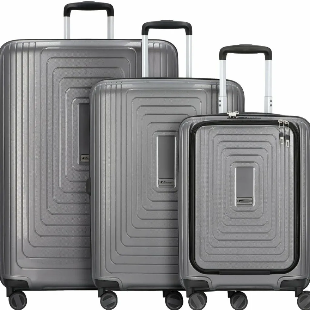 Discount Cocoono Zürich 4-Rollen Kofferset 3tlg. platin