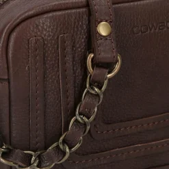 Best Cowboysbag Chained Feltham Umhängetasche Leder 22 cm hickory