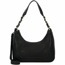 Hot Cowboysbag Chained Middleton Schultertasche Leder 30 cm black