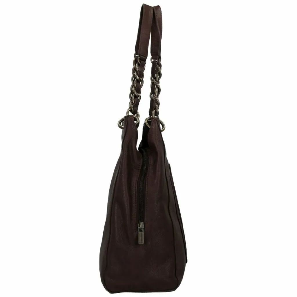 Cowboysbag Shopper|Schultertaschen<Chained Wallowa Shopper Tasche Leder 36 cm hickory