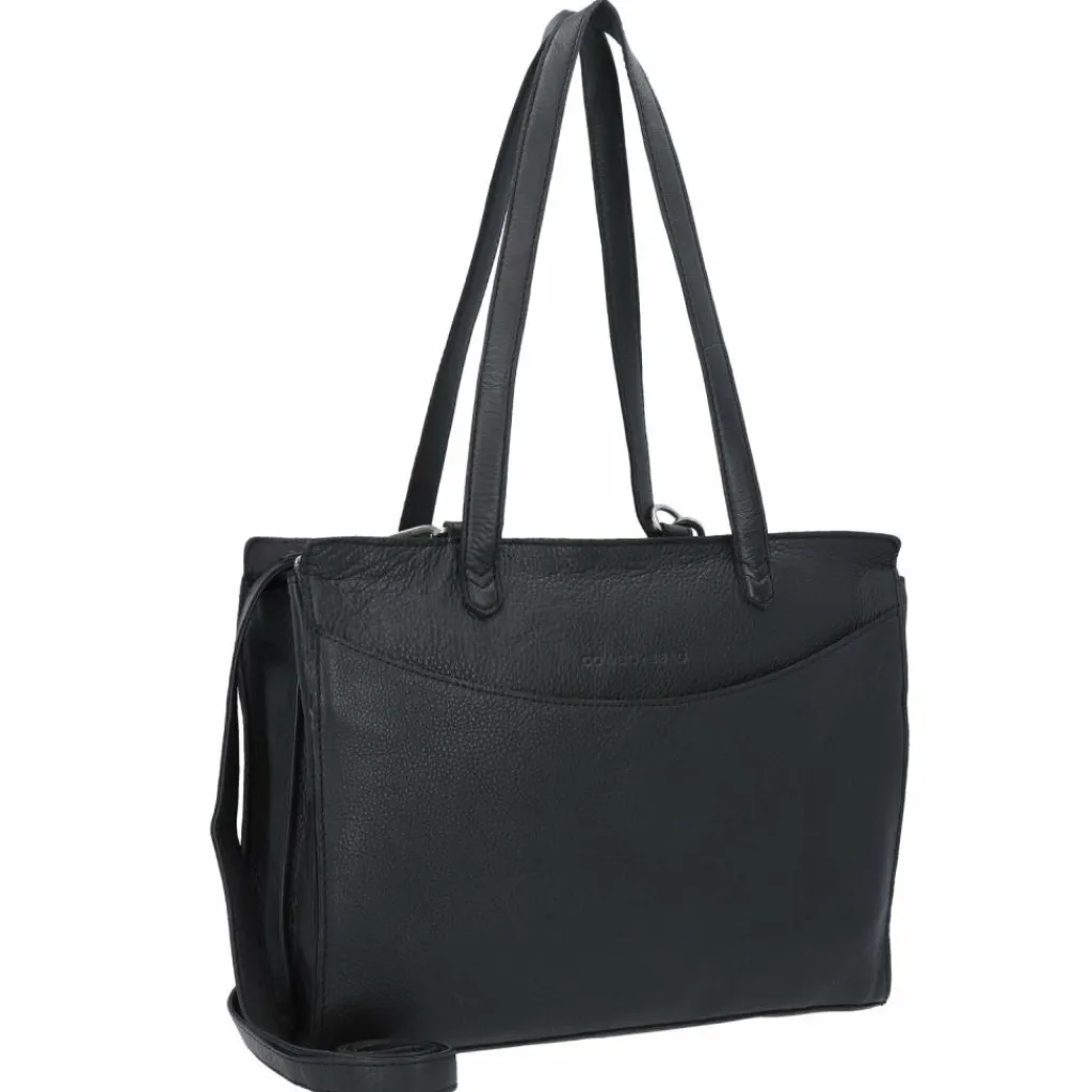 Cowboysbag Henkeltaschen|Schultertaschen<Cow Crust Elston Schultertasche Leder 34 cm black