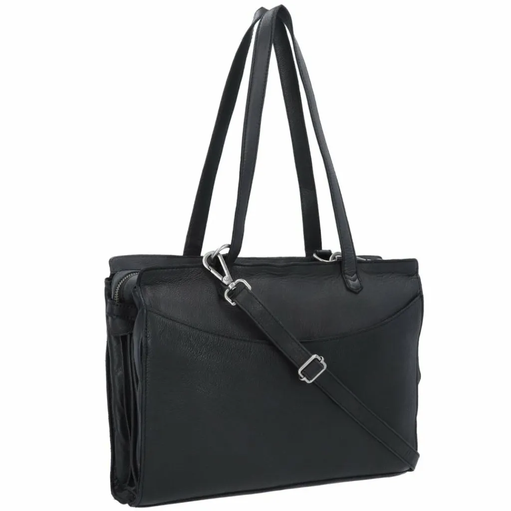 Cowboysbag Henkeltaschen|Schultertaschen<Cow Crust Elston Schultertasche Leder 34 cm black