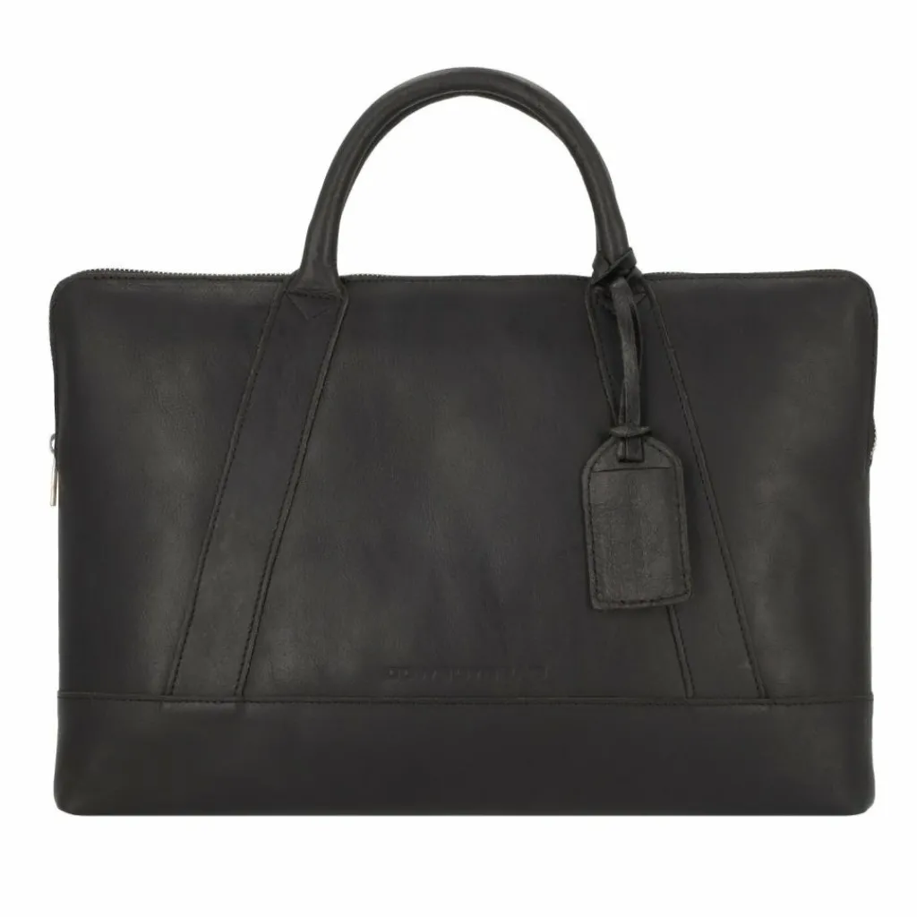 Cowboysbag Laptoptaschen|Aktentaschen<Frederick Laptoptasche Leder 40 cm black