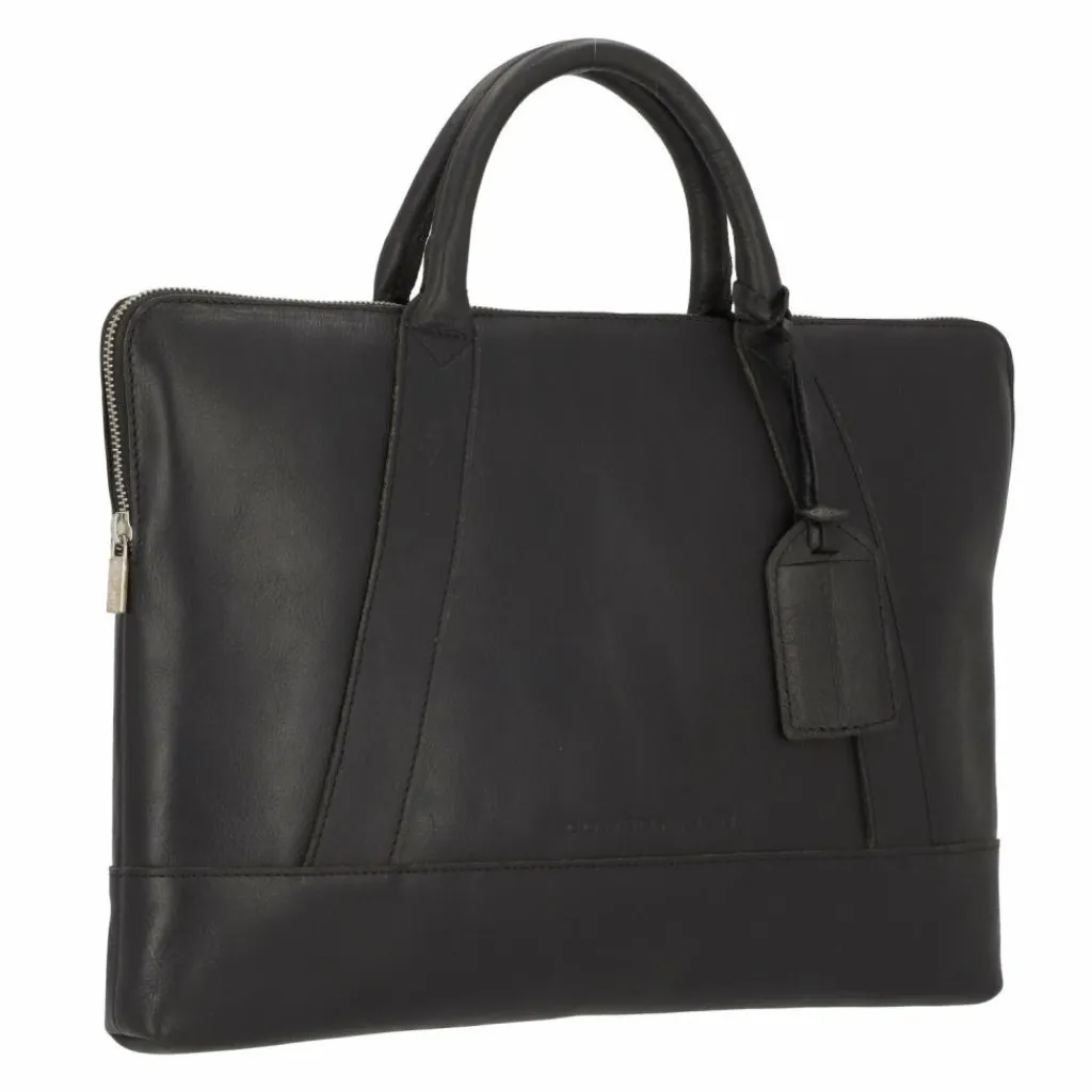 Cowboysbag Laptoptaschen|Aktentaschen<Frederick Laptoptasche Leder 40 cm black