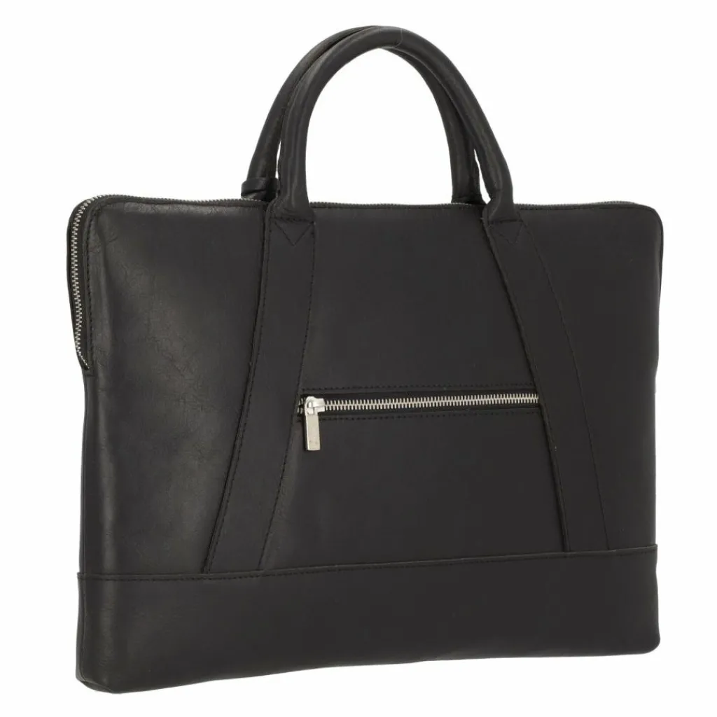 Cowboysbag Laptoptaschen|Aktentaschen<Frederick Laptoptasche Leder 40 cm black